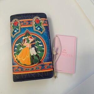 Disney Princess Loungefly Beauty & the Beast Stained Glass Wallet